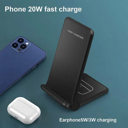 Fodable 20W 2 in 1 Wireless Charger
