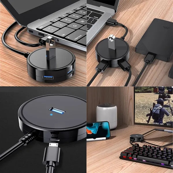 USB Multi-Port Extension Adapter Computer Accessories