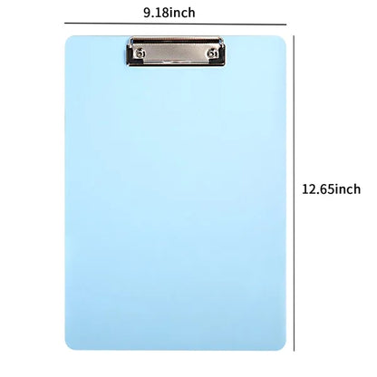 A4 Colorful Transparent Plastic Clipboard