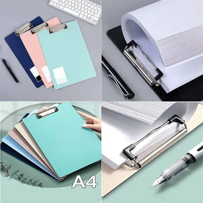 A4 Colorful Transparent Plastic Clipboard
