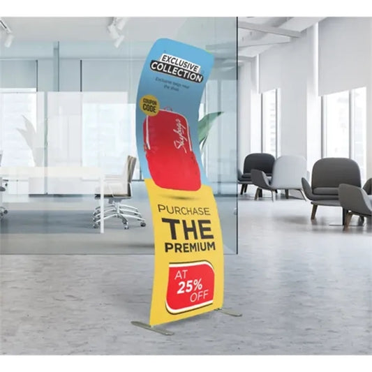 Fabric Display Stand S Shape Package (37.7" x 86.6")