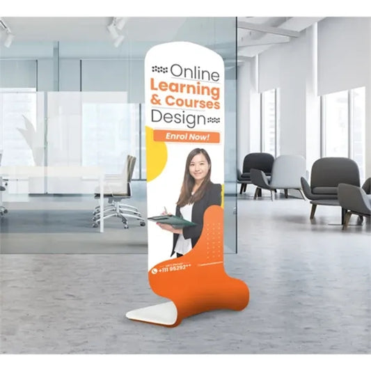 Fabric Display Stand Snake B Single Sided Package