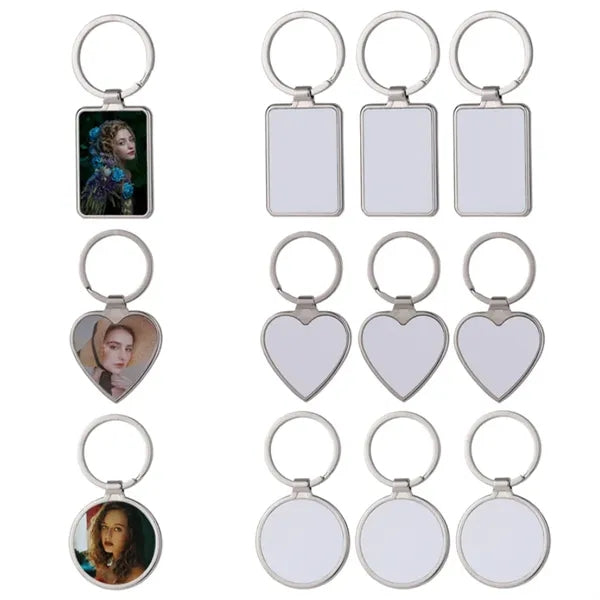 Metal Photo Frame Keychain DIY