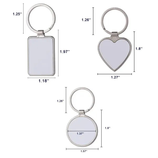 Metal Photo Frame Keychain DIY