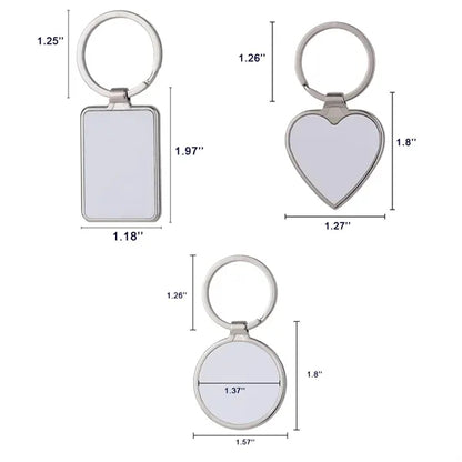 Metal Photo Frame Keychain DIY