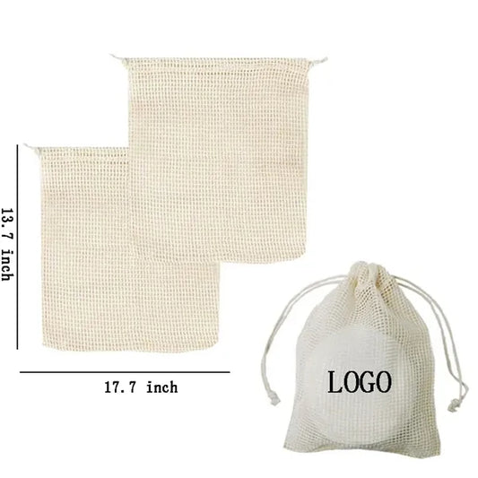 13.7" x 17.7" Full Cotton Mesh Produce Bag
