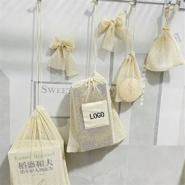 13.7" x 17.7" Full Cotton Mesh Produce Bag