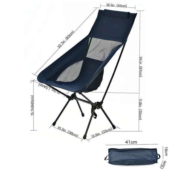 Portable High Back Camp Chair