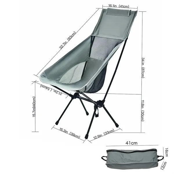 Portable High Back Camp Chair