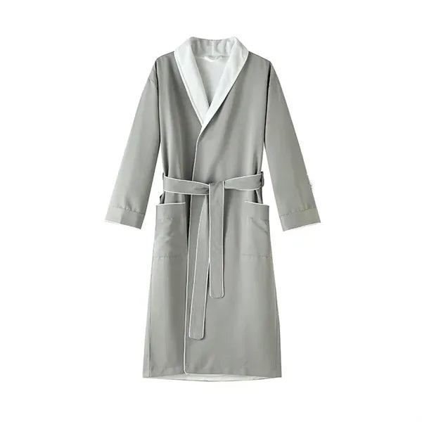 Plush Lined Microfiber Bath Robe