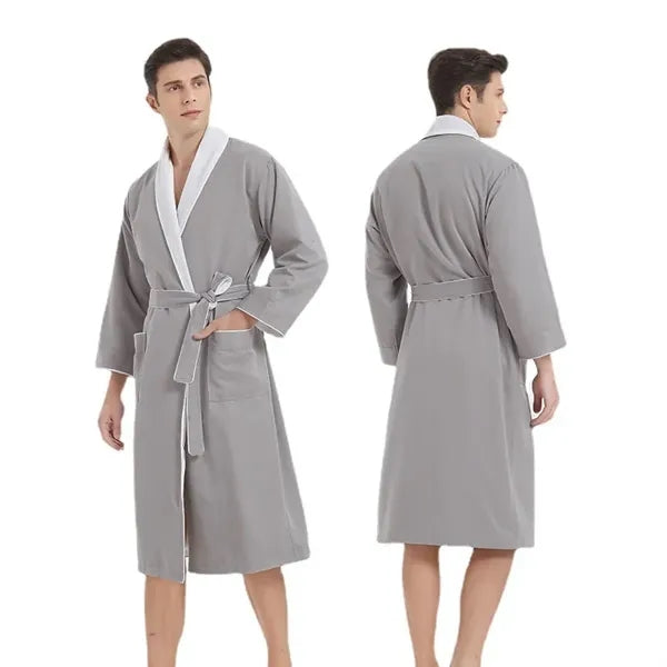 Plush Lined Microfiber Bath Robe