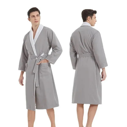 Plush Lined Microfiber Bath Robe
