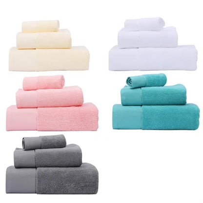 100% Cotton 3 Pcs Bath Towel Set