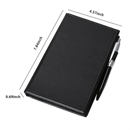 Pen &Tear-Off Creative Sticky Notes PU Leather Cover