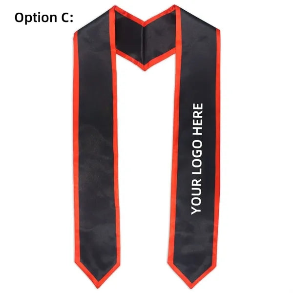 Customized Full-Color Imprinted Graduation Stole