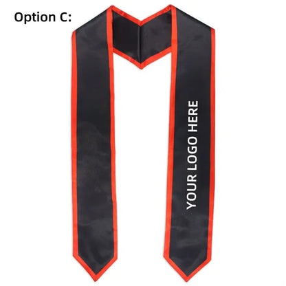 Customized Full-Color Imprinted Graduation Stole