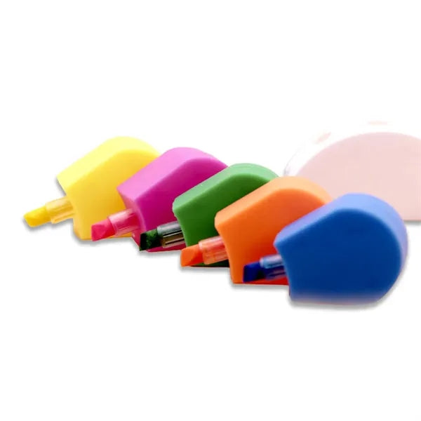 Half Flower Multi-Color Stationery Fluorescent Pen