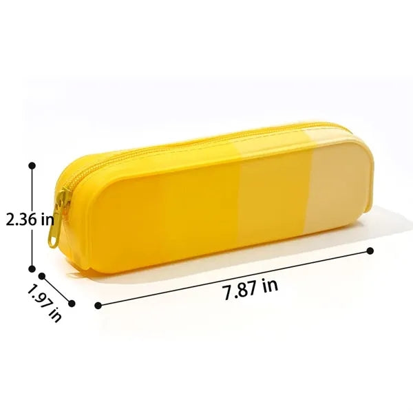 Custom Office Stationery Learning Silicone Pencil Case