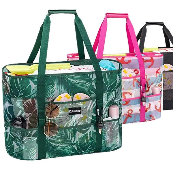 Sandproof Mesh Beach Tote Bag