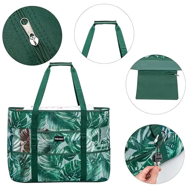 Sandproof Mesh Beach Tote Bag