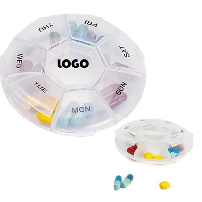 7 Days Pill Organizer Dispenser Weekly Medicine Holder Box