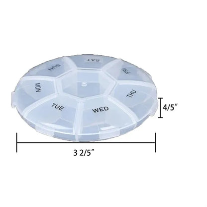 7 Days Pill Organizer Dispenser Weekly Medicine Holder Box