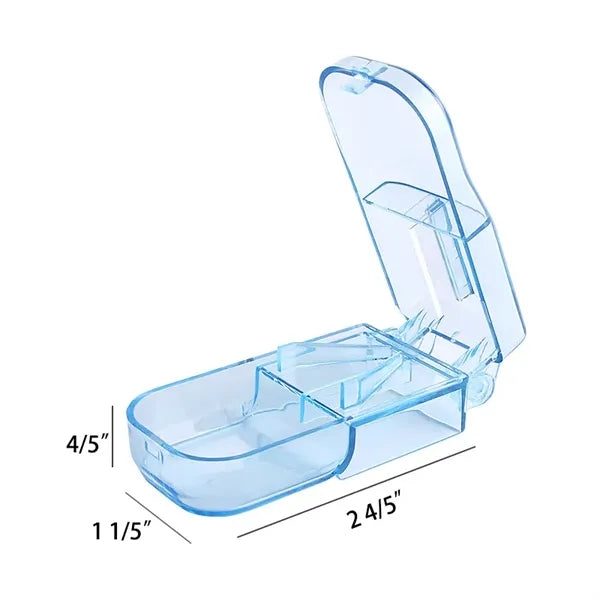 Portable Medicine Cutter Tablet Divider Pill Splitter Box