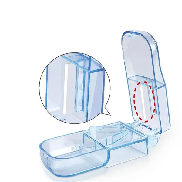 Portable Medicine Cutter Tablet Divider Pill Splitter Box