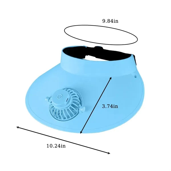 Sun Visor Hat With Fan
