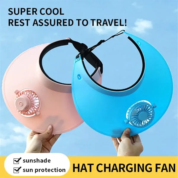 Sun Visor Hat With Fan