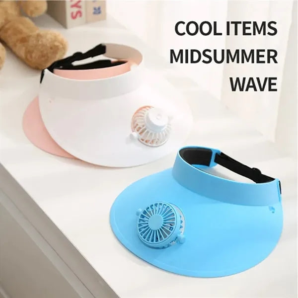 Sun Visor Hat With Fan