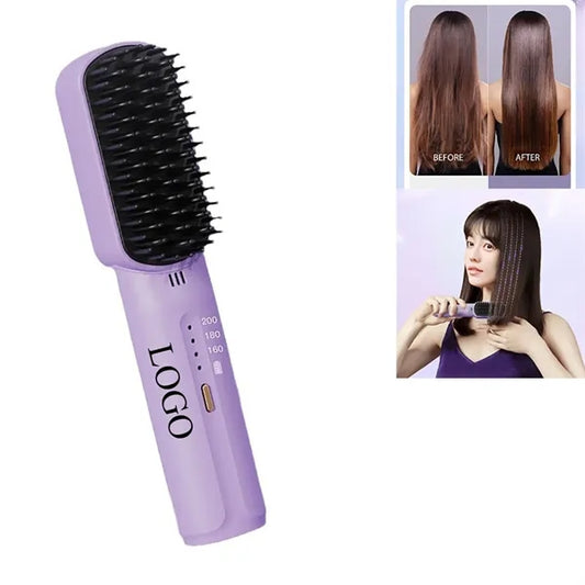 Portable Hair Straightener Brush