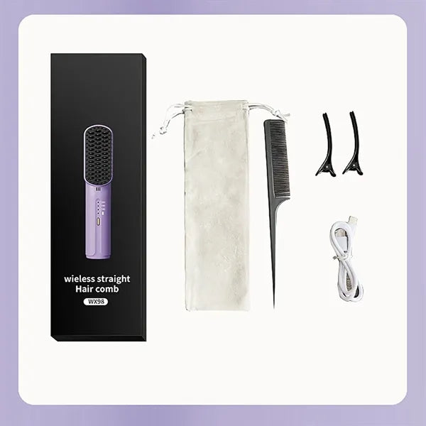 Portable Hair Straightener Brush