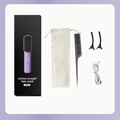 Portable Hair Straightener Brush