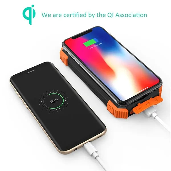 Solar Power Bank Fast Charging
