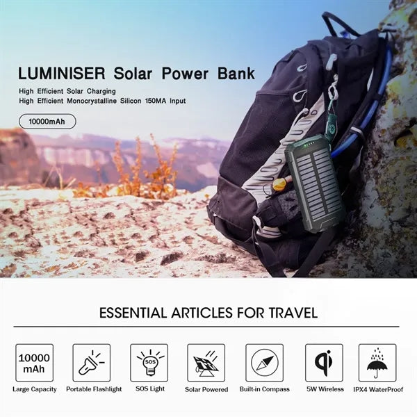 Solar Power Bank Fast Charging