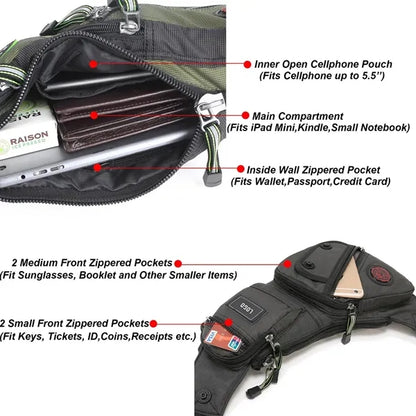 Crossbody Bag Chest Shoulder Backpack