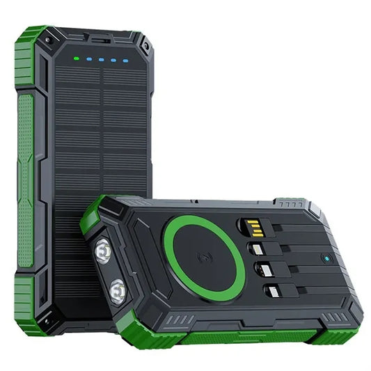Solar Power Bank 4 Cables 6 Outputs