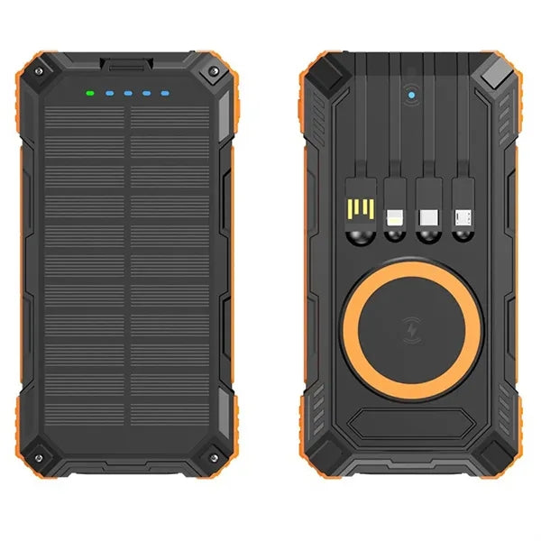 Solar Power Bank 4 Cables 6 Outputs