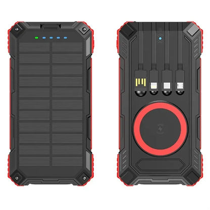 Solar Power Bank 4 Cables 6 Outputs