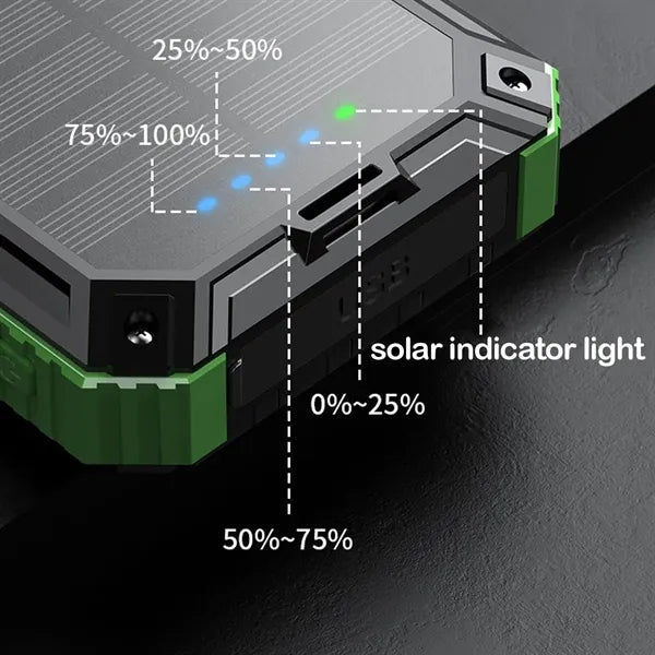 Solar Power Bank 4 Cables 6 Outputs