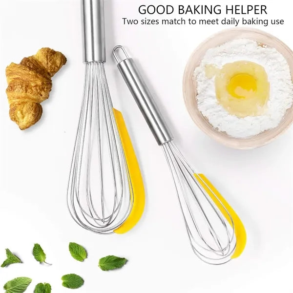 3 PCS Stainless Steel Whisk Set