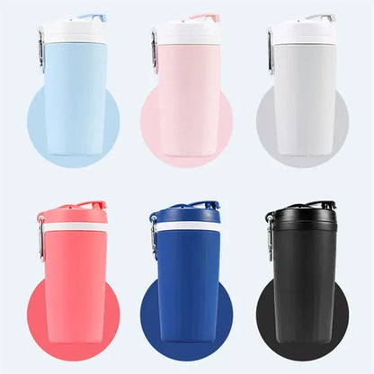 Multifunctional Silicone Double-Layer Insulated Cup