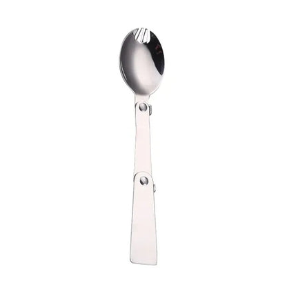 Outdoor camping with box portable folding mini cutlery fork