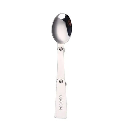 Outdoor camping with box portable folding mini cutlery fork