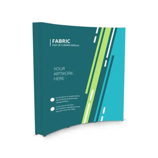 Fabric Pop up Curved Display Package  (8Ft x 8Ft)