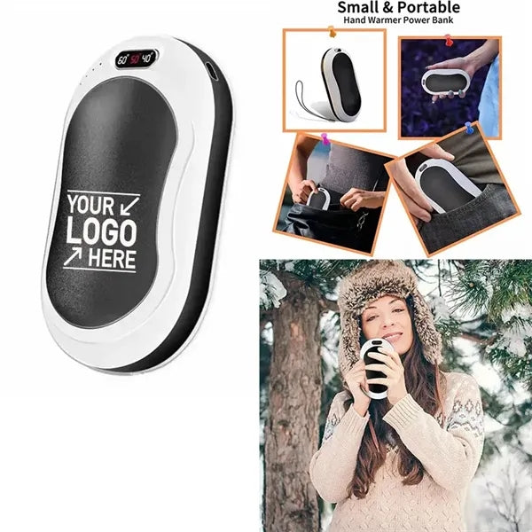 Mini Hand Warmer Power Bank With Flashlight