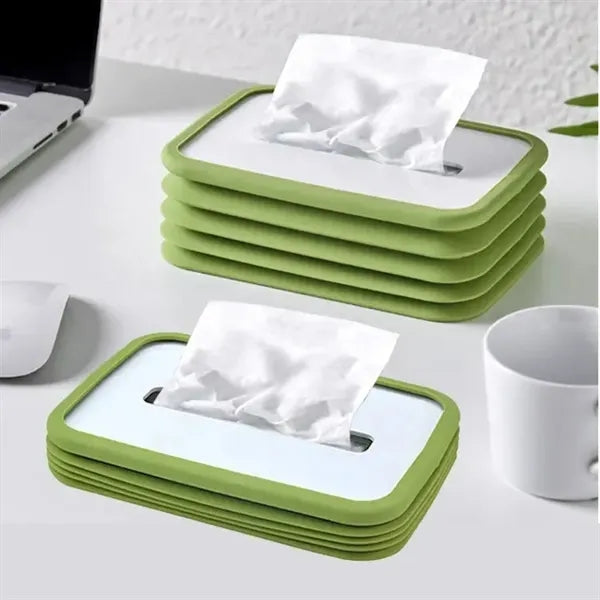 Foldable Tissue Fluorescent Dispenser Box