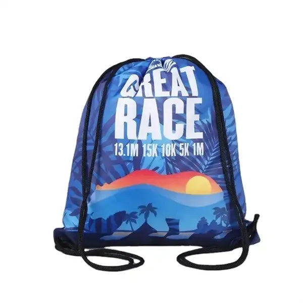 Sublimation Full Color Printing DrawString Backpack Bag
