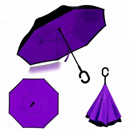 C-Shape Handle Automatic Inverted Umbrella